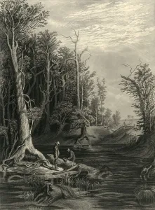 Virginia Prints: The Chickahominy, 1872. Creator: William Wellstood