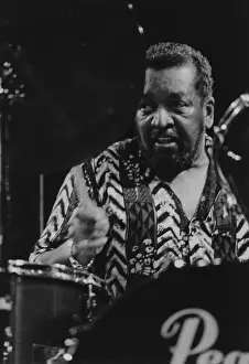 Drummer Prints: Chico Hamilton, North Sea Jazz Festival, Netherlands, 1989. Creator: Brian Foskett