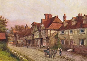 William Biscombe Prints: Chiddingstone from the Corner of the Churchyard, 1907. Artist: William Biscombe Gardner