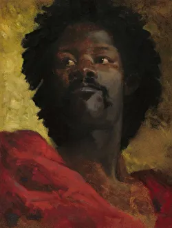 Chief Prints: A Chief of Abyssinia, c. 1870. Creator: Henri Alexandre Georges Regnault