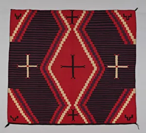 Woollen Prints: Chief Blanket (Third Phase), c. 1880. Creator: Unknown