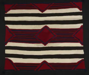 Navaho Prints: Chief Blanket (Third Phase), Southwest, c. 1860/65. Creator: Unknown