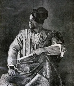 Contemplative Prints: The chief Dahomey envoy for king Behanzin in Paris, 1893. Artist: F Meaulle