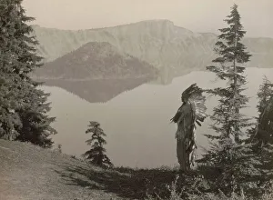 Oregon United States Of America Prints: The chief-Klamath, c1923. Creator: Edward Sheriff Curtis