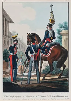 Grenadier Prints: Chief Staff Officers of the Uhlans Regiment Grand Duke Michael Pavlovich of Russia