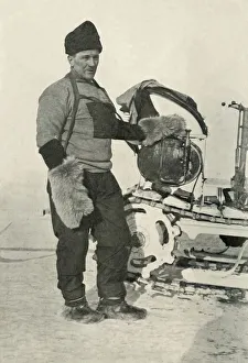 Chief Stoker Lashly (Who received the Albert Medal), 1911, (1913). Artist: Herbert Ponting Chief Stoker Lashly (Who received the Albert Medal), 1911, (1913). Artist: Herbert Ponting
