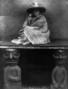 Enslaved People Prints: The chief's daughter, 1910 Creator: Edward Sheriff Curtis