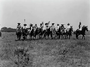 Position Collection: Chiefs in the Sun Dance parade-Cheyenne, c1927. Creator: Edward Sheriff Curtis