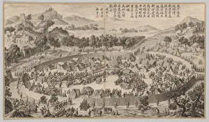 1644 1911 Prints: Chieftain Wushe Surrendering the City... c