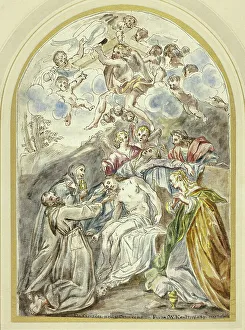 Entombment Prints: Chiesa dei Cappuccini Parma, September 1714. Creator: William Kent