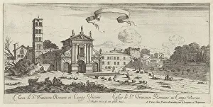 Forum Prints: Chiesa di Sta Francisca Romana in Campo Vaccine, 1640-1660. Creator: Israel Silvestre