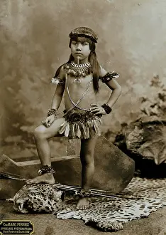 Childrenswear Prints: A child of an Amazonian Indian tribe