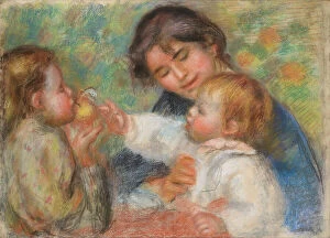 Family Life Gallery: Child with an Apple (Gabrielle, Jean Renoir and a Little Girl), c. 1895
