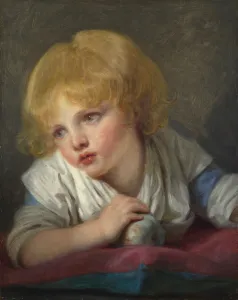 A Child with an Apple, Second Half of the 18th cen Artist: Greuze, Jean-Baptiste (1725-1805)
