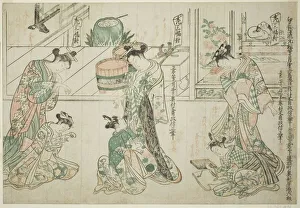 Child Attendants: A Set of Three (Kamuro sanpukutsui), c. 1744 / 51