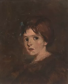 Alice Pike Gallery: Child in Browns, ca. 1889. Creator: Alice Pike Barney