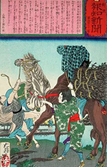 Control Prints: Child Calms a Horse by Covering His Head with Her Jacket