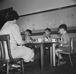 A child care center, opened September 15, 1942, for thirty child... New Britain, Connecticut, 1943. Creator: Gordon Parks