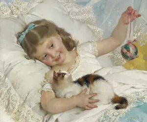 Rest Gallery: Child and cat