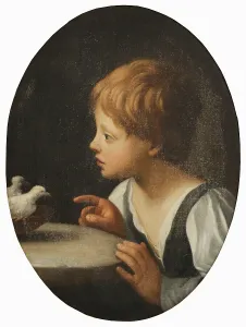 Doves Prints: Child with Two Doves. Detail from The Purification of the Virgin'