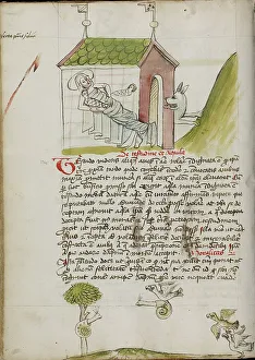 Fables Prints: A Child in a House and a Woman with a Child: An Eagle with a Snail