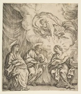 Explaining Prints: Child Jesus Explaining the Scriptures to His Mother and St. Joseph, ca. 1627