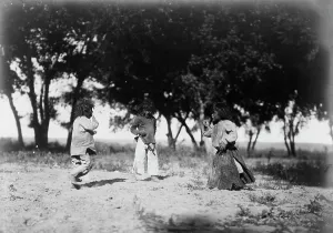 Navaho Prints: Child life, the cotton woods-Navaho, c1905. Creator: Edward Sheriff Curtis