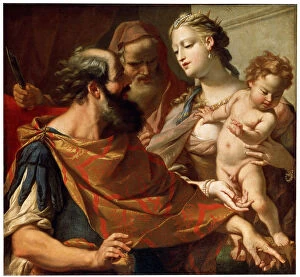 Images Dated 28th May 2010: The Child Moses Trampling on the Pharaohs Crown, c1685-c1687. Artist: Sebastiano Ricci