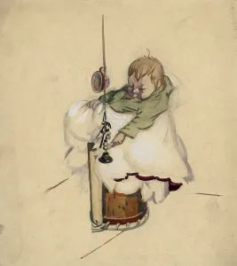 Child in Naroysan'. Selkups, 1920. Creator: A. G. Vargin. Child in Naroysan'. Selkups, 1920. Creator: A. G. Vargin