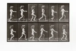 Child running, Plate 469 from Animal Locomotion, 1887 (photograph) Child running, Plate 469 from Animal Locomotion, 1887 (photograph)