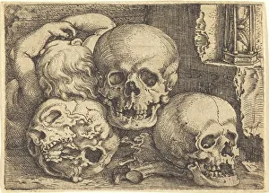 Child with Three Skulls, 1529. Creator: Barthel Beham