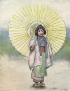 A Record In Colour Prints: The Child and the Umbrella, c1887, (1901). Artist: Mortimer L Menpes