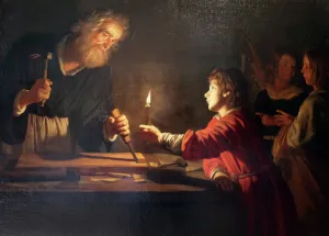 Chisel Prints: Childhood of Christ, c1620. Artist: Gerrit van Honthorst