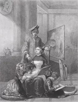 Paolo Caliari Gallery: The Childhood of Paolo Veronese, from 'L Artiste', August 10, 1845