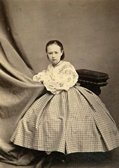 Images Dated 19th November 2009: Childhood portrait of Sophia Perovskaya, 1860s