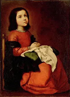 Belief Prints: Childhood of the Virgin, 1658. Creator: Francisco de Zurbaran