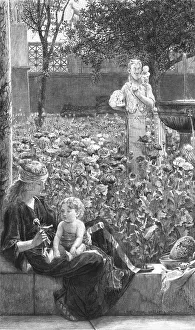 Childish Affections, after Lawrence Alma-Tadema, R.A. c1880-83. Creator: Charles Olivier Murray
