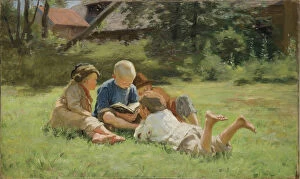 Childhood Collection: Children, 1890s. Artist: Vinogradov, Sergei Arsenyevich (1869-1938)