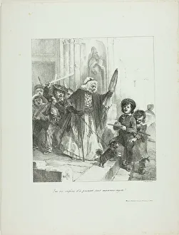 Raffet Denis Auguste Marie Prints: Children these days are a bad lot!, 1827. Creator: Auguste Raffet