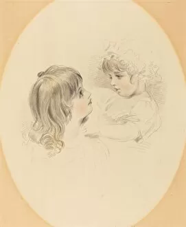 Sisters Collection: Two Children, early 19th century. Creator: Unknown
