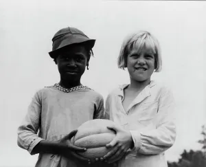 Melons Prints: Children at Hill House, Mississippi, 1936. Creator: Dorothea Lange