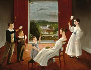 Andrews Gallery: The Children of Nathan Starr, 1835. Creator: Ambrose Andrews