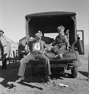 Displacement Prints: Children of Oklahoma migrants in agricultural workers camp near Calipatria