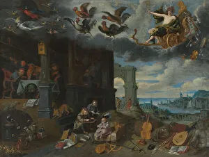 Studying Prints: The Children of the Planet Mercury, c.1645. Creator: Jan Brueghel the younger