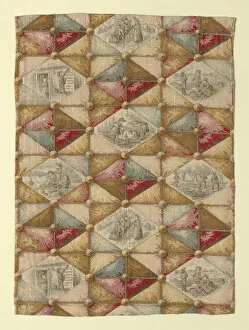 Trompe Loeil Collection: Children at Play (Furnishing Fabric), Massachusetts, 1886 / 90