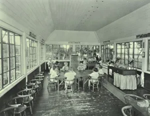 Nursery Prints: Children playing in the nursery at Banstead Residential School, Surrey, 1931