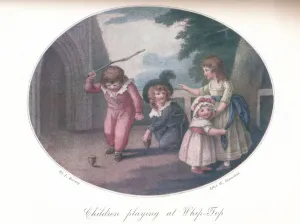 Hamilton Prints: Children Playing at Whip-Top, 1910. Artist: Joseph Barney