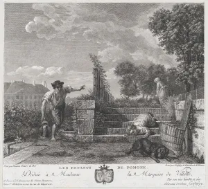 Watering Can Prints: The Children of Pomona, 1778. Creator: Francois Godefroy