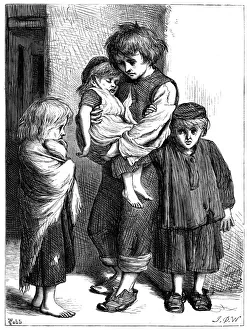 Swinburne Prints: The Children of the Poor (Les Enfants Pauvres) - The Ragged Babes That Weep