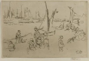Children, Portsmouth, 1887. Creator: James Abbott McNeill Whistler